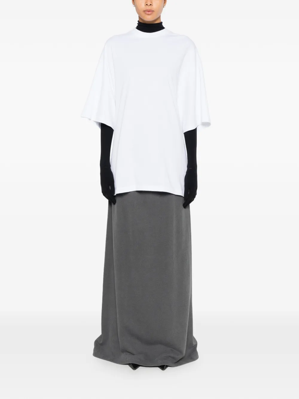 Marie Adam-Leenaerdt Gedrapeerd T-shirt Wit