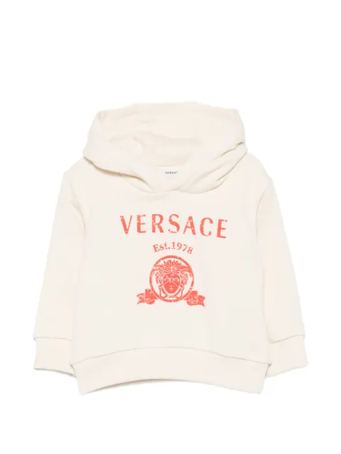 Versace Kids logo-print hoodie