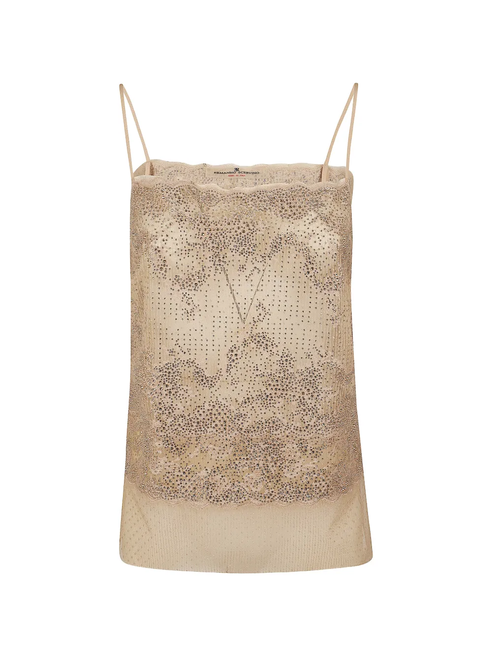 Ermanno Scervino crystal-embellished top - Nude