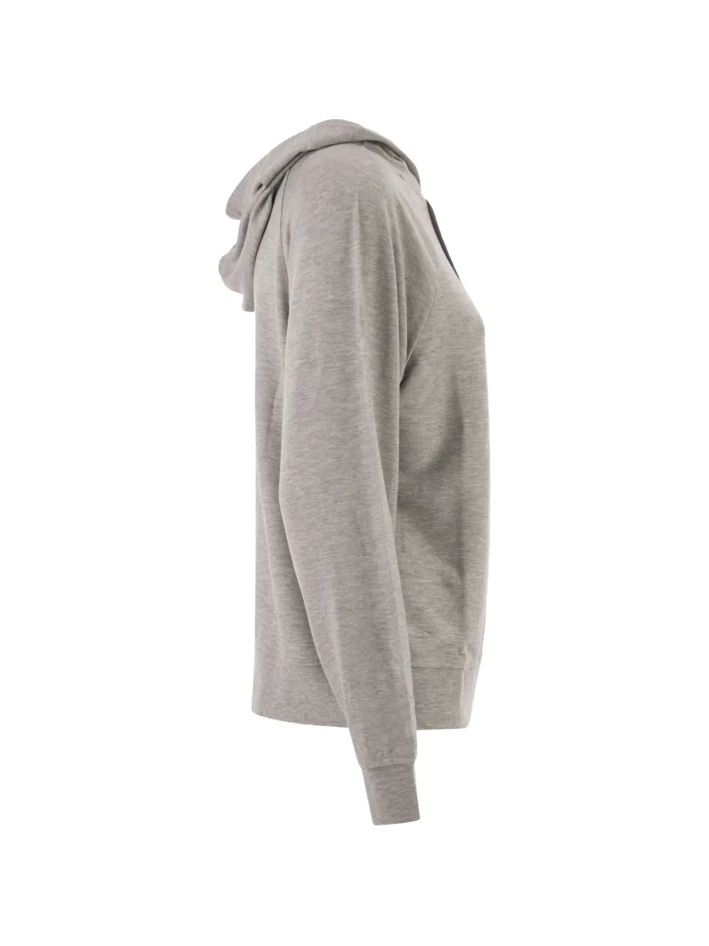 Majestic Filatures Hoodie met raglan mouwen en rits Grijs
