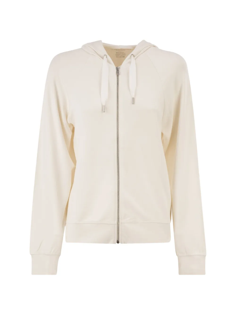 Majestic Filatures zip-up raglan-sleeve hoodie - Neutrals