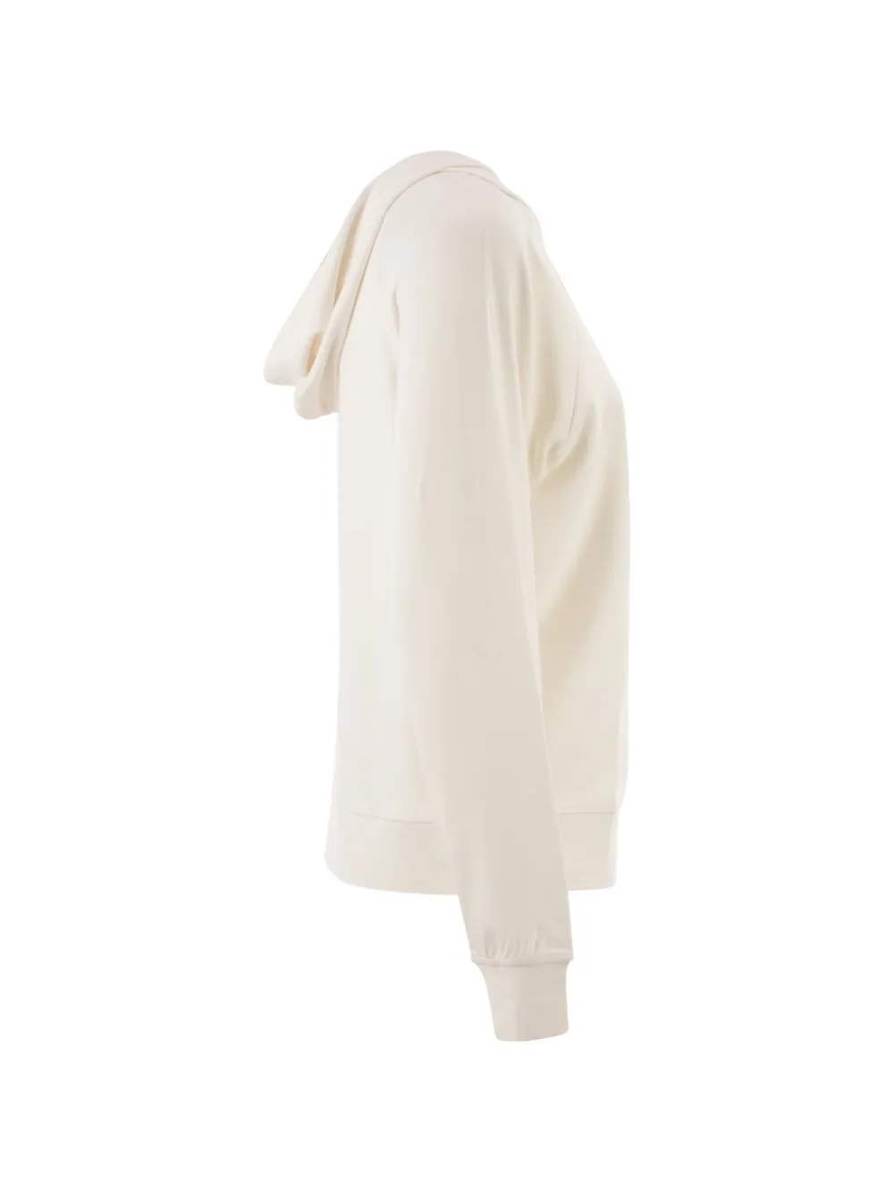 Majestic Filatures Hoodie met raglan mouwen en rits Beige