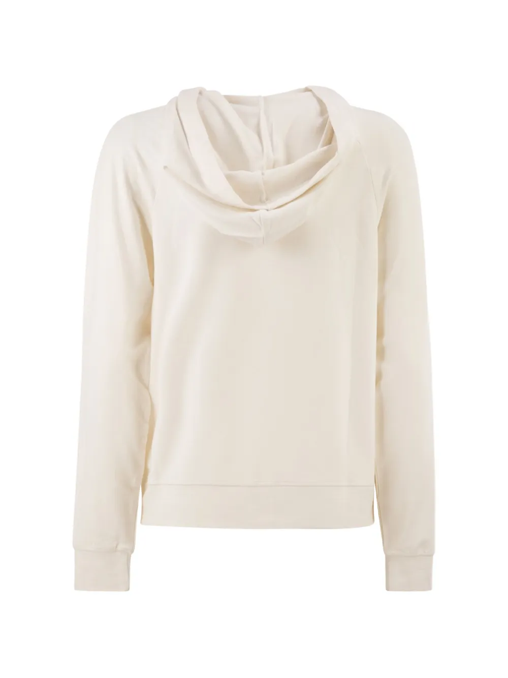 Majestic Filatures Hoodie met raglan mouwen en rits Beige