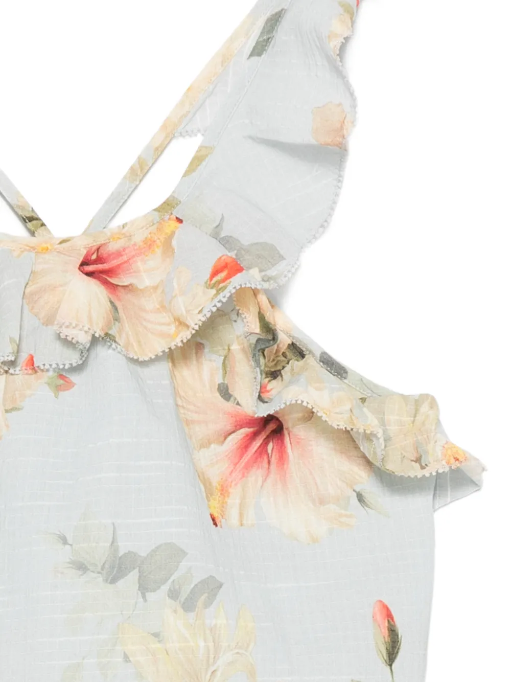 ZIMMERMANN Kids Top met bloemenprint Blauw