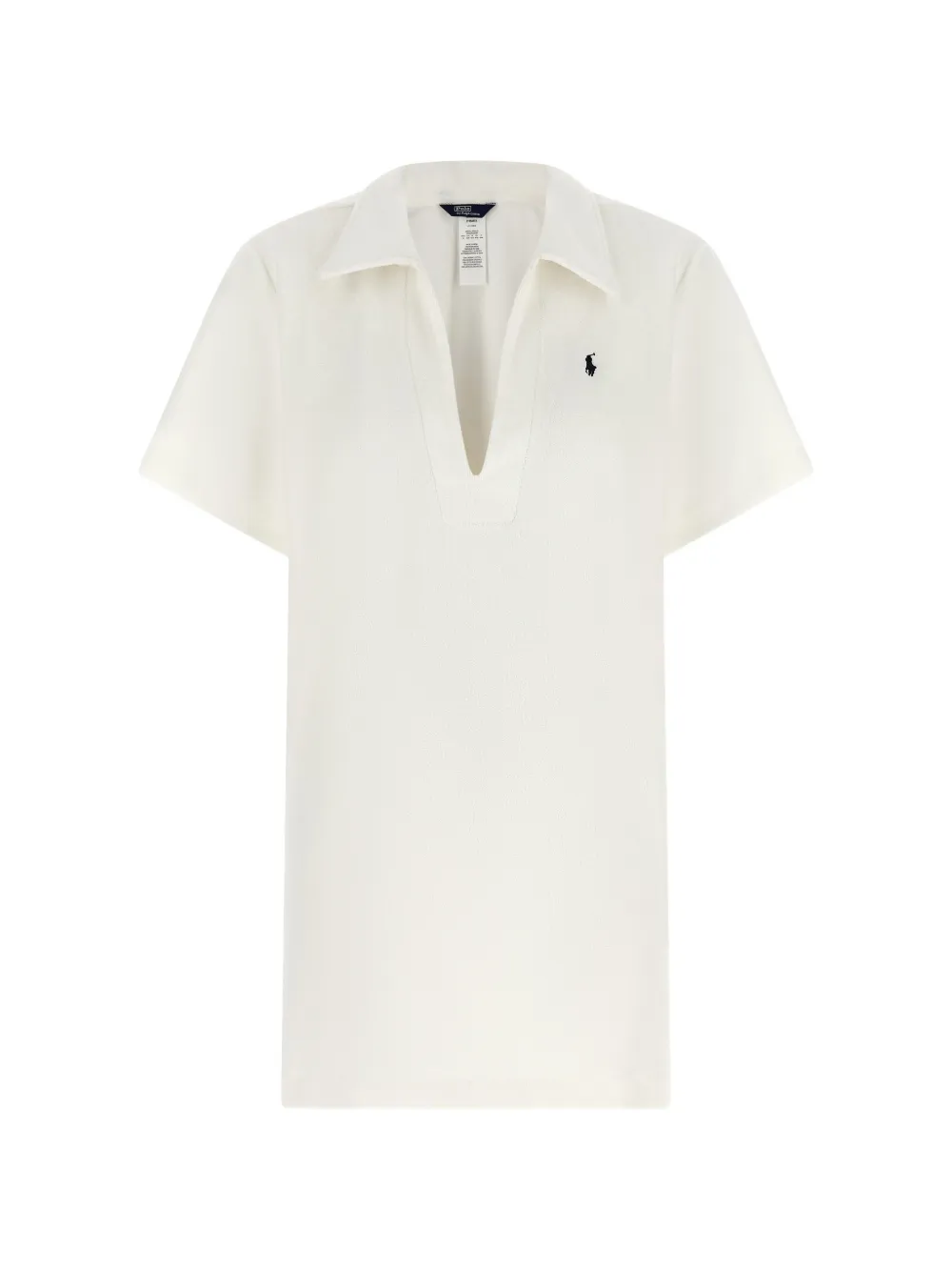 Polo Ralph Lauren logo-embroidered mini dress - Bianco