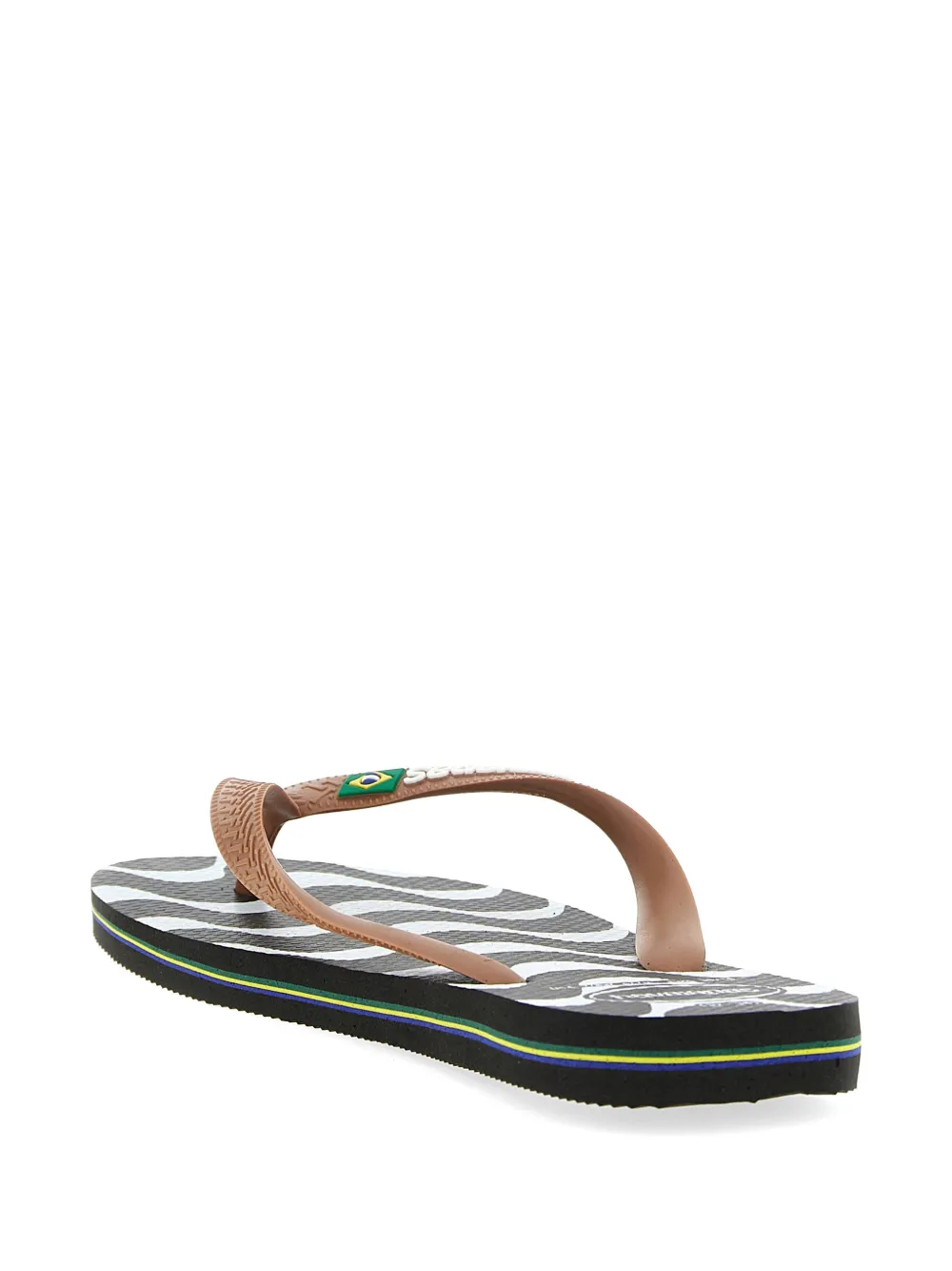 Havaianas Slippers met logo-applicatie Bruin