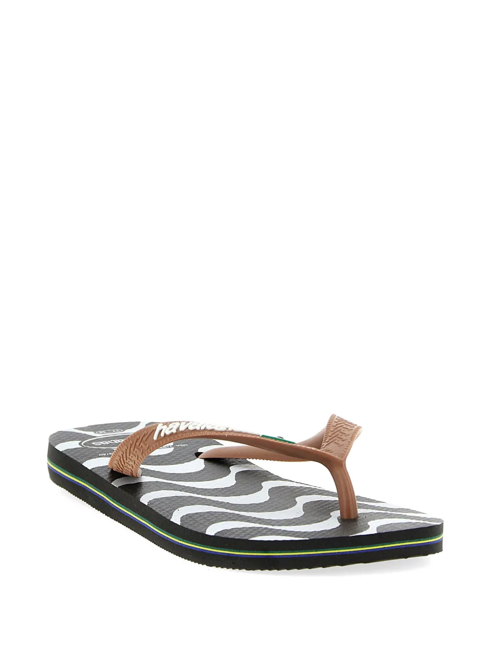 Havaianas Slippers met logo-applicatie Bruin