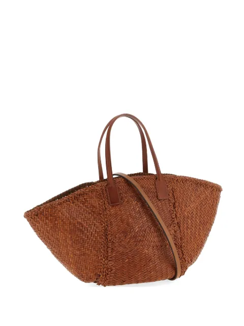 DRAGON DIFFUSION Teresa woven-leather tote bag