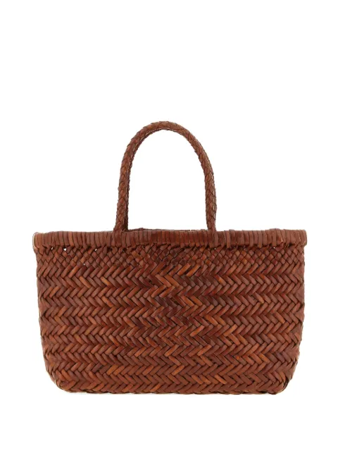 DRAGON DIFFUSION mini Flat Gora woven-leather tote bag