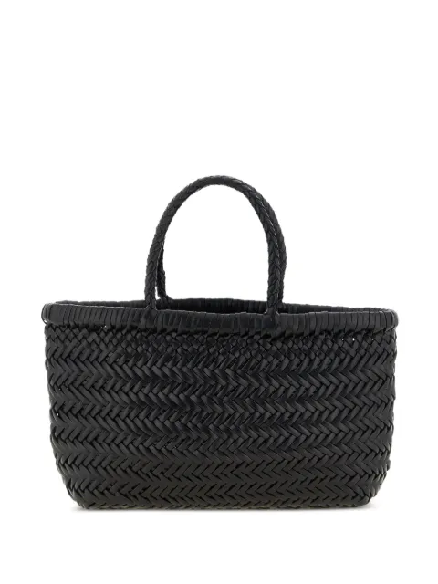 DRAGON DIFFUSION Flat Gora woven-leather tote bag