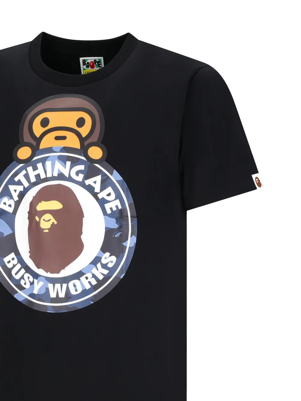 A BATHING APE T-shirt met print Zwart
