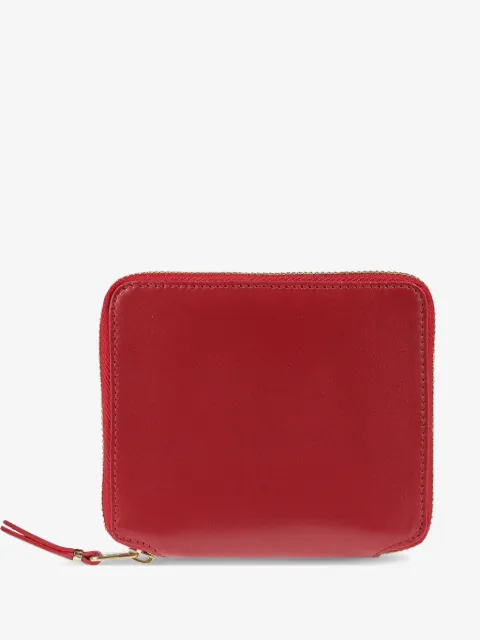 Comme Des Garçons Wallet cartera de piel con cierre en el contorno
