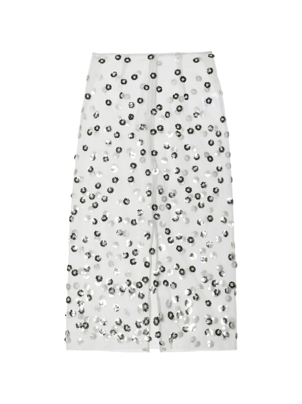 Cecilie Bahnsen Gus sequin-embellished midi skirt - Bianco