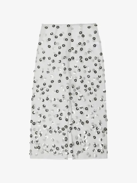 Cecilie Bahnsen Gus sequin-embellished midi skirt