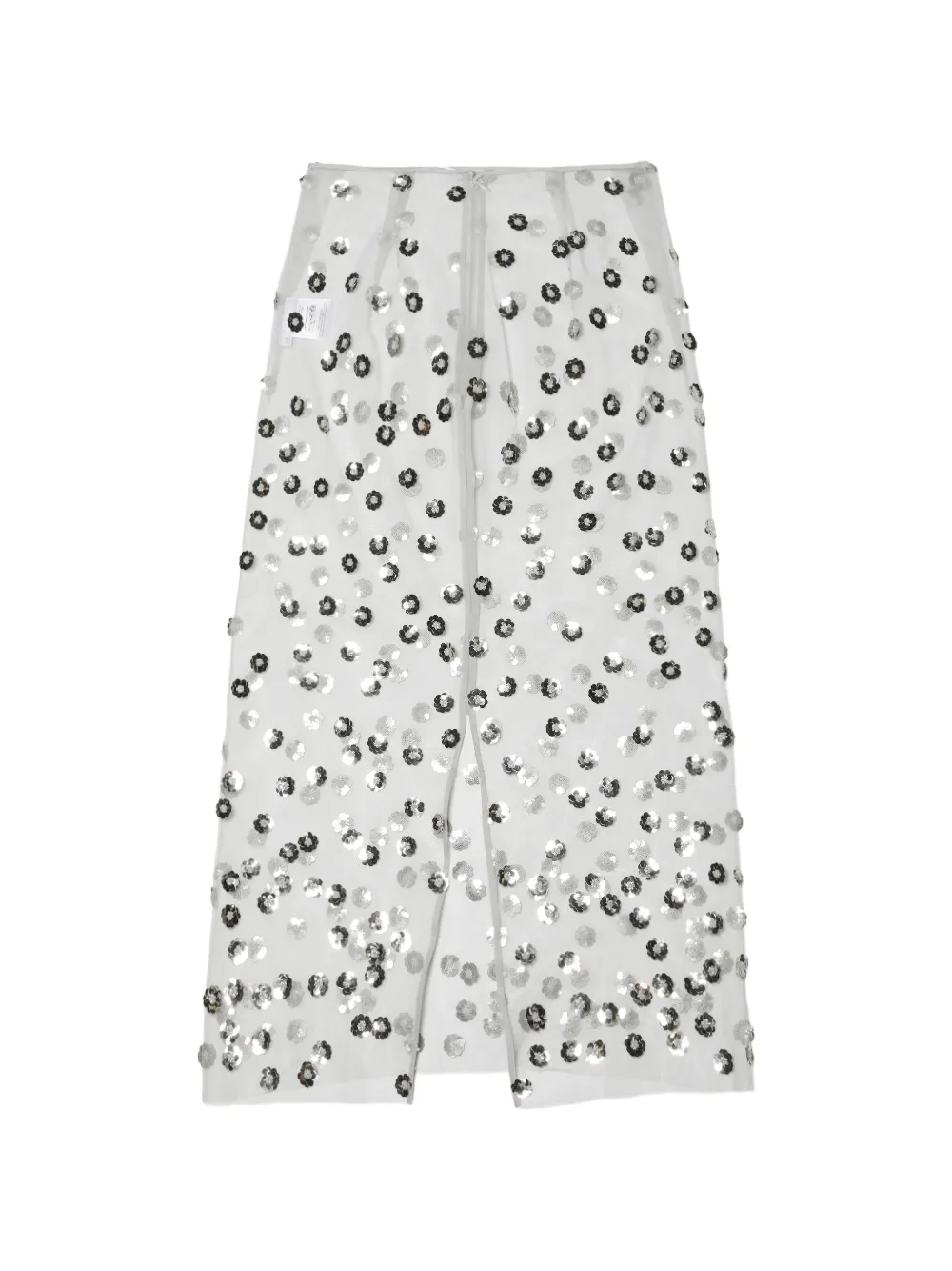 Cecilie Bahnsen Gus midi-rok met pailletten Wit
