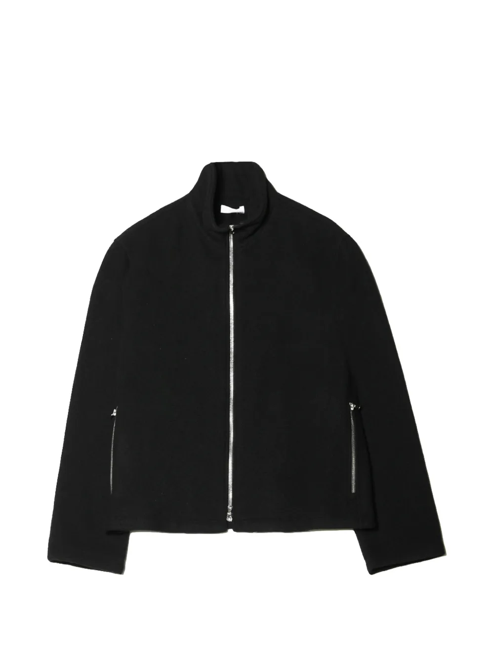 Rier Zip-up Fleece Sweater In Black