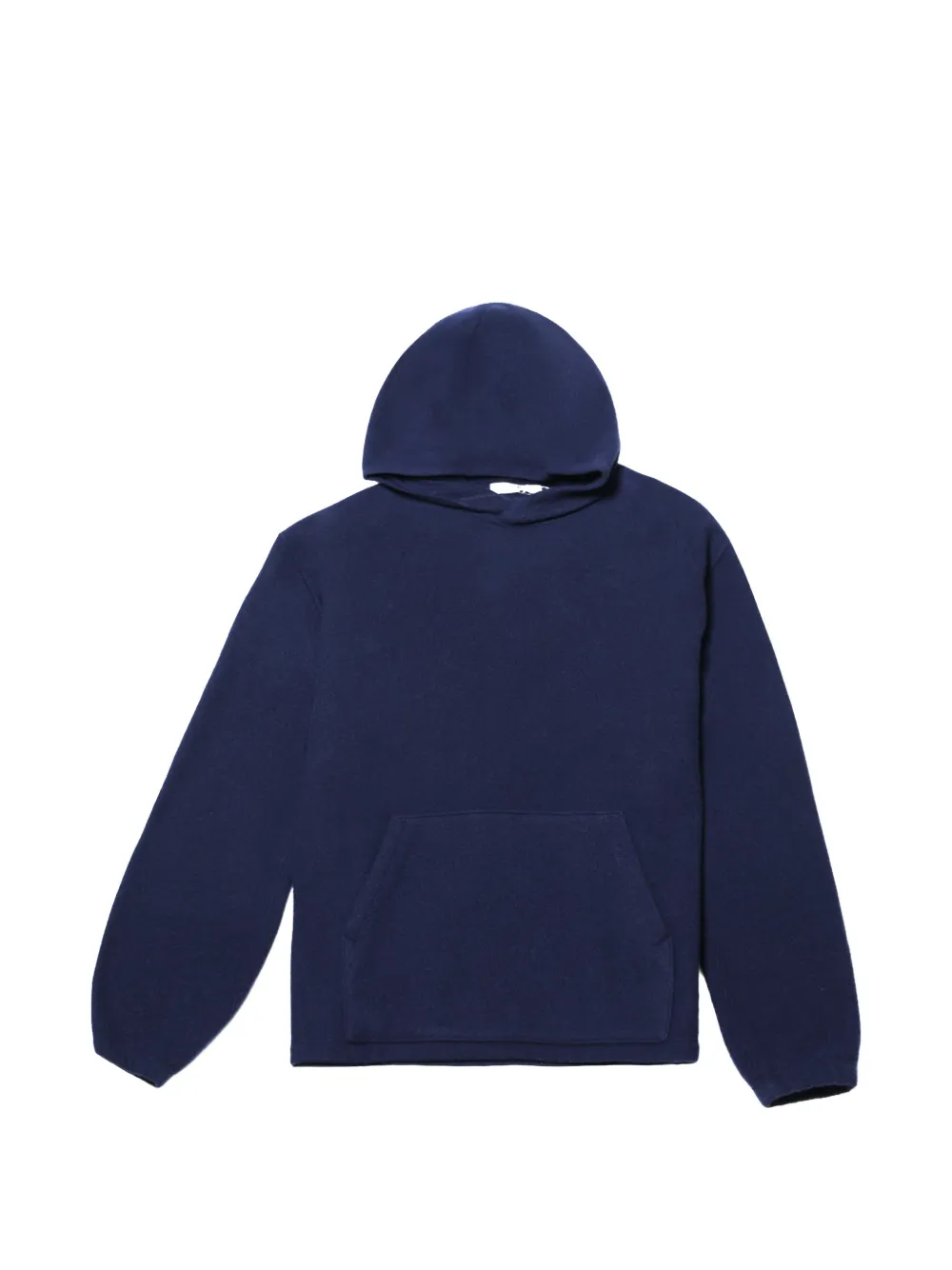 Rier fleece-texture pouch-pocket hoodie - Blu