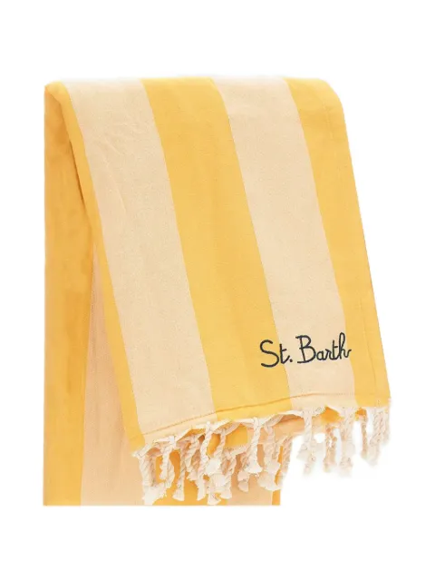 MC2 Saint Barth Fouta striped fringed beach-towel