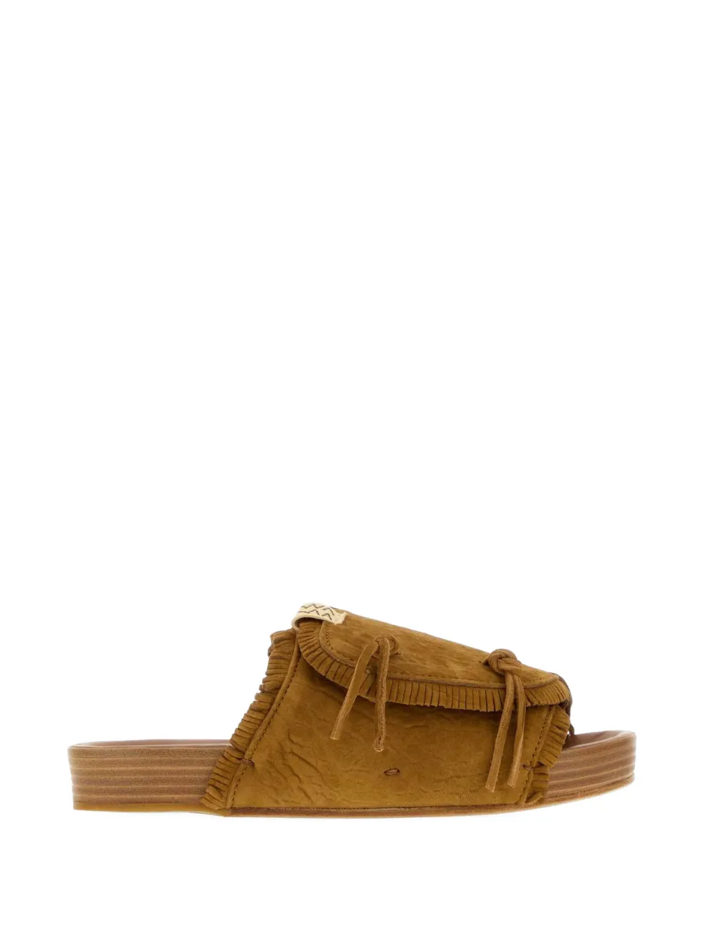 visvim Christo fringed sandals - Marrone