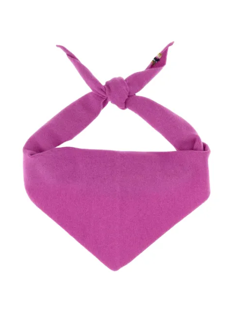 extreme cashmere fine-knit bandana scarf