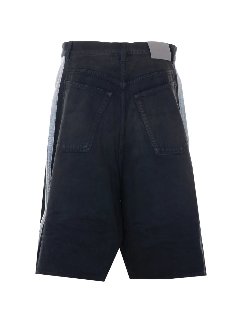 Balenciaga Denim shorts met afwerking Zwart