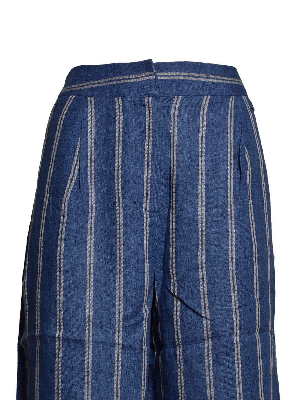 JcSophie Leroy gestreepte broek met wijde pijpen Blauw