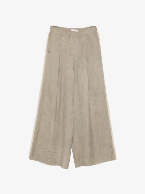 HUI MILANO side-stripe pleated palazzo pants