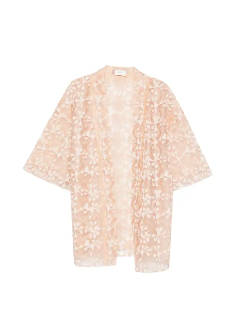 HUI MILANO kimono Alberto con aplique floral