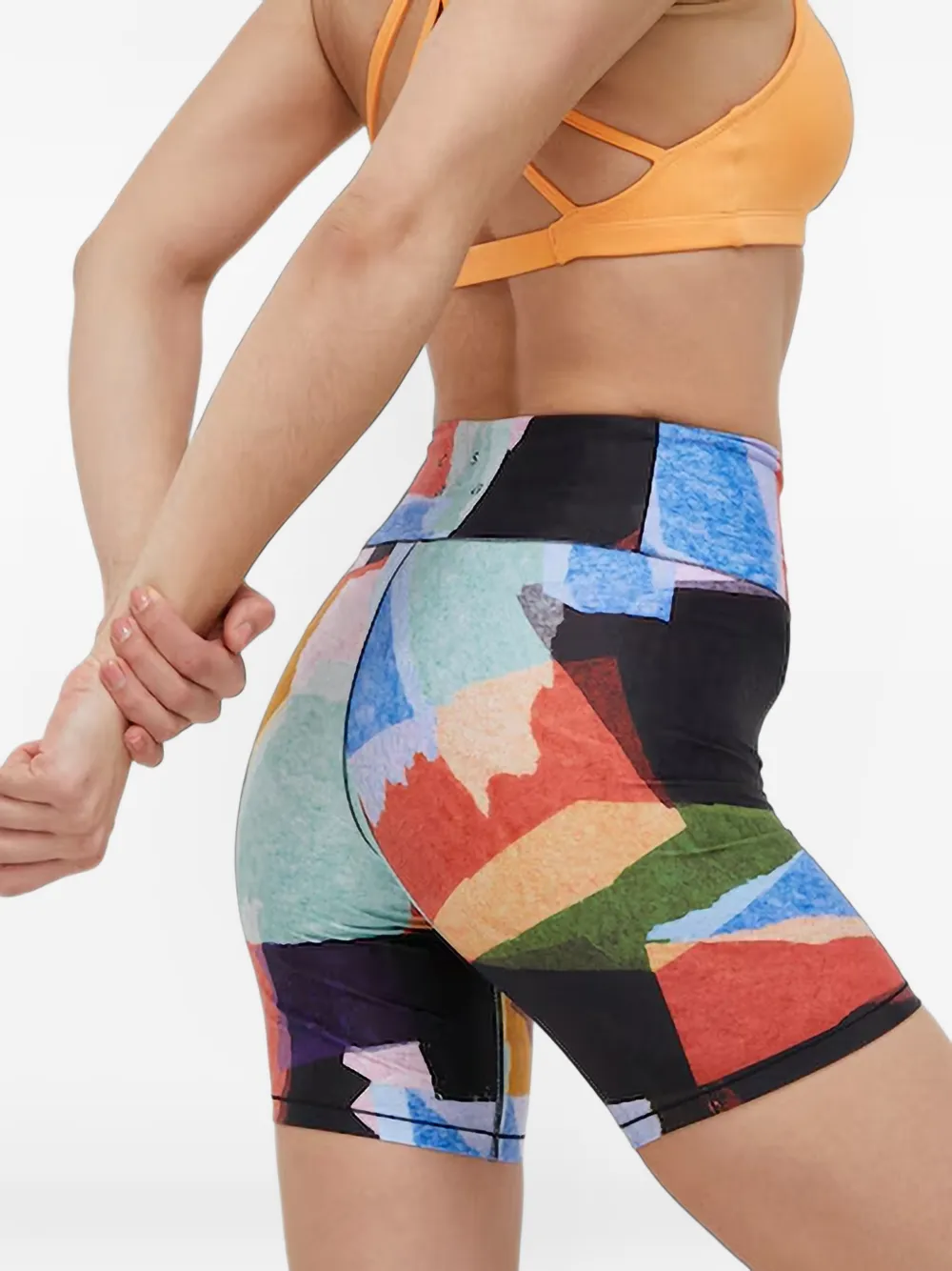Casall abstract-print cycling shorts Veelkleurig