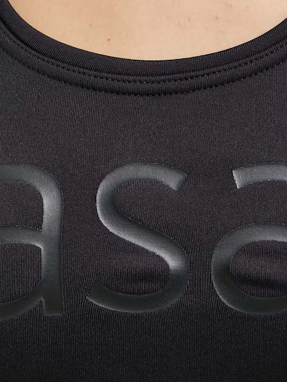 Casall logo-print racerback sports bra Zwart