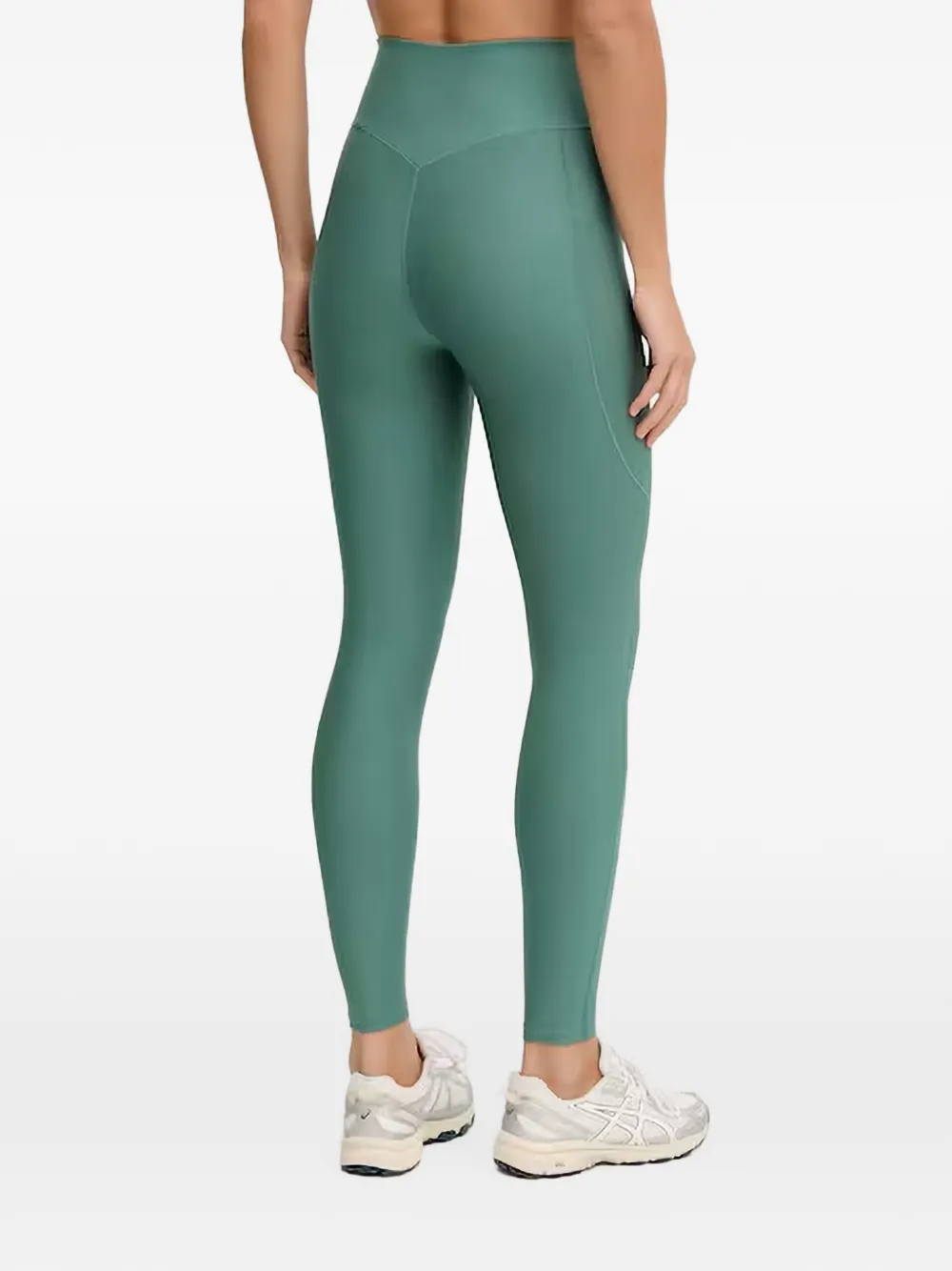 Casall Pure Pocket high-waist legging met logo-print Groen