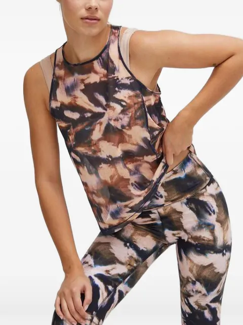 Casall abstract-print sleeveless top