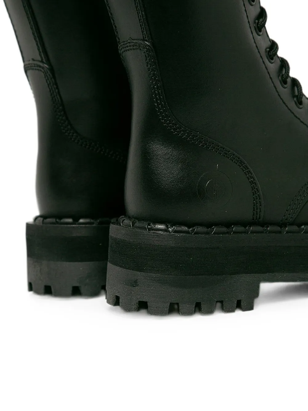 Altercore 353 lace-up platform boots Zwart
