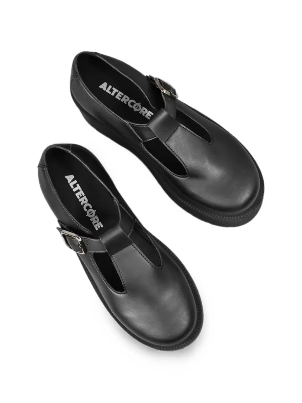 Altercore Blair T-bar platform shoes Zwart