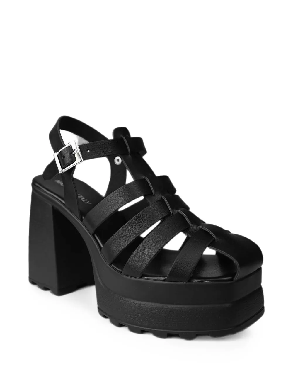 Altercore Amy cage-style platform sandals Zwart