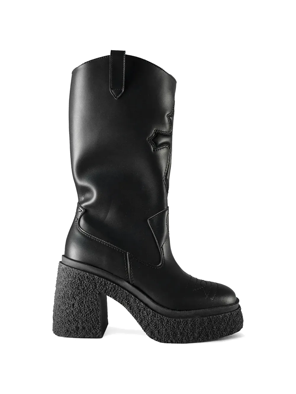 Altercore Monroe western-style platform boots - Nero