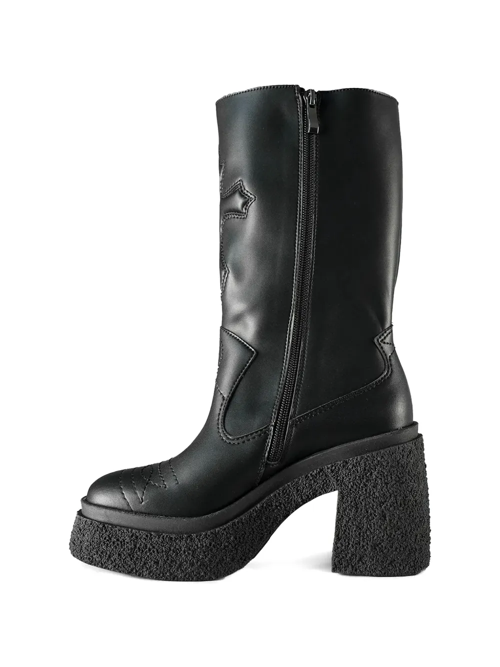  Altercore Bottines Monroe à Plateforme - Noir 
