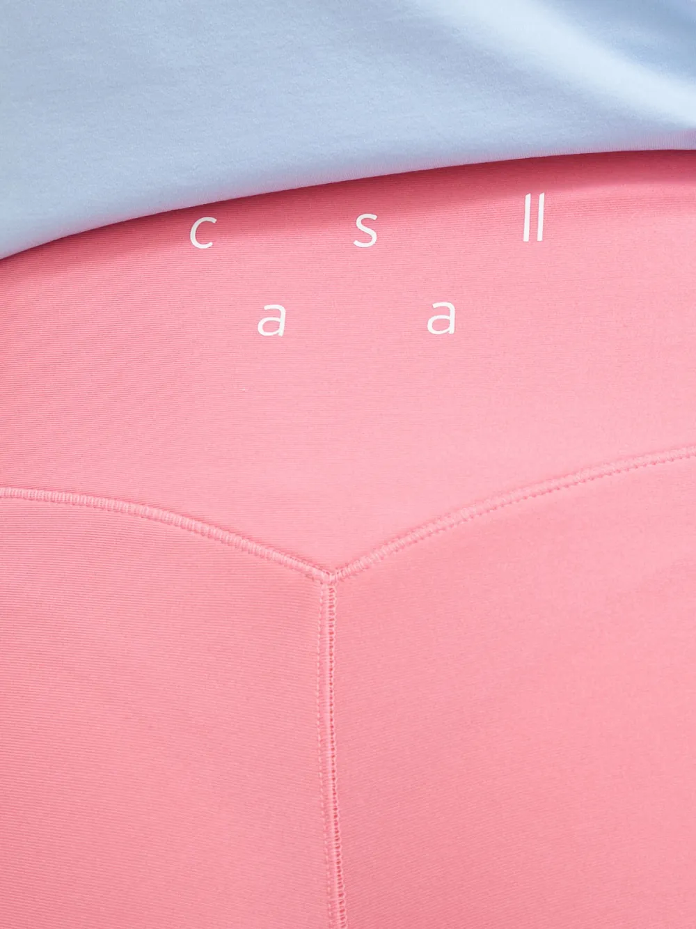 Casall High waist shorts met logoprint Roze