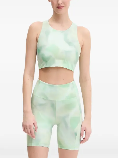 Casall tie-dye bow-detail sports top