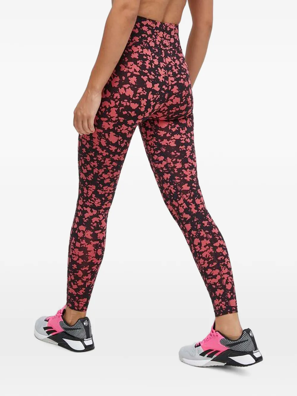 Casall Legging met bloemenprint Zwart