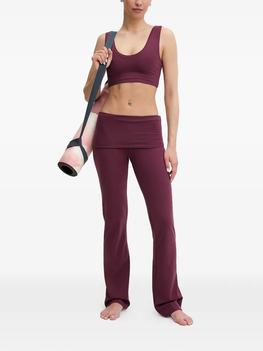 Casall Sublime flared legging met omslag Rood