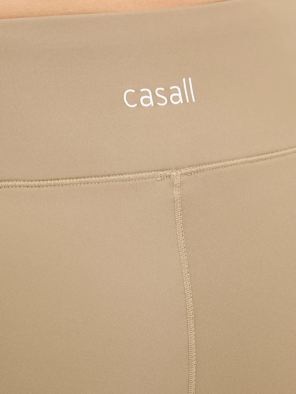 Casall Essential bikershorts met logo-print Groen