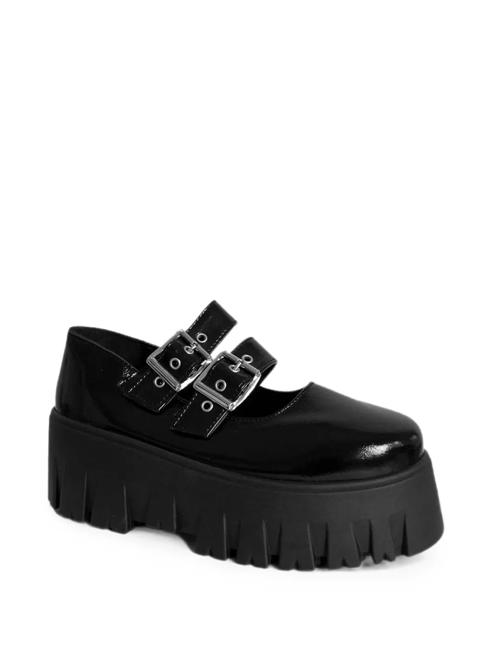 Altercore Skarde buckle-fastening platform pumps Zwart
