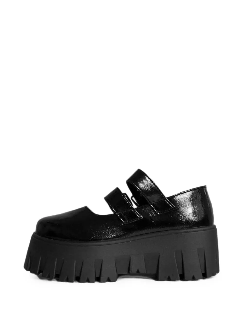 Altercore Skarde buckle-fastening platform pumps Zwart