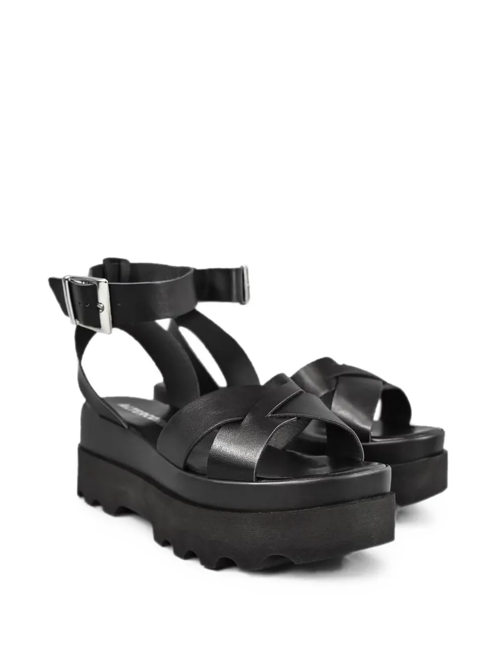 Altercore Zoe buckle-fastening platform sandals Zwart