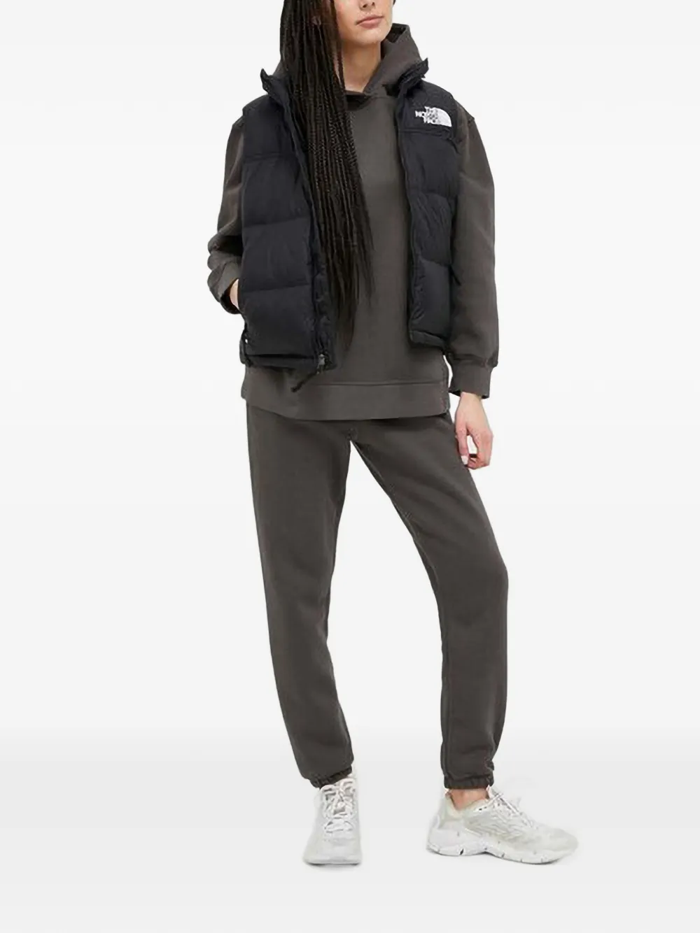 Casall Hoodie met logoprint Grijs