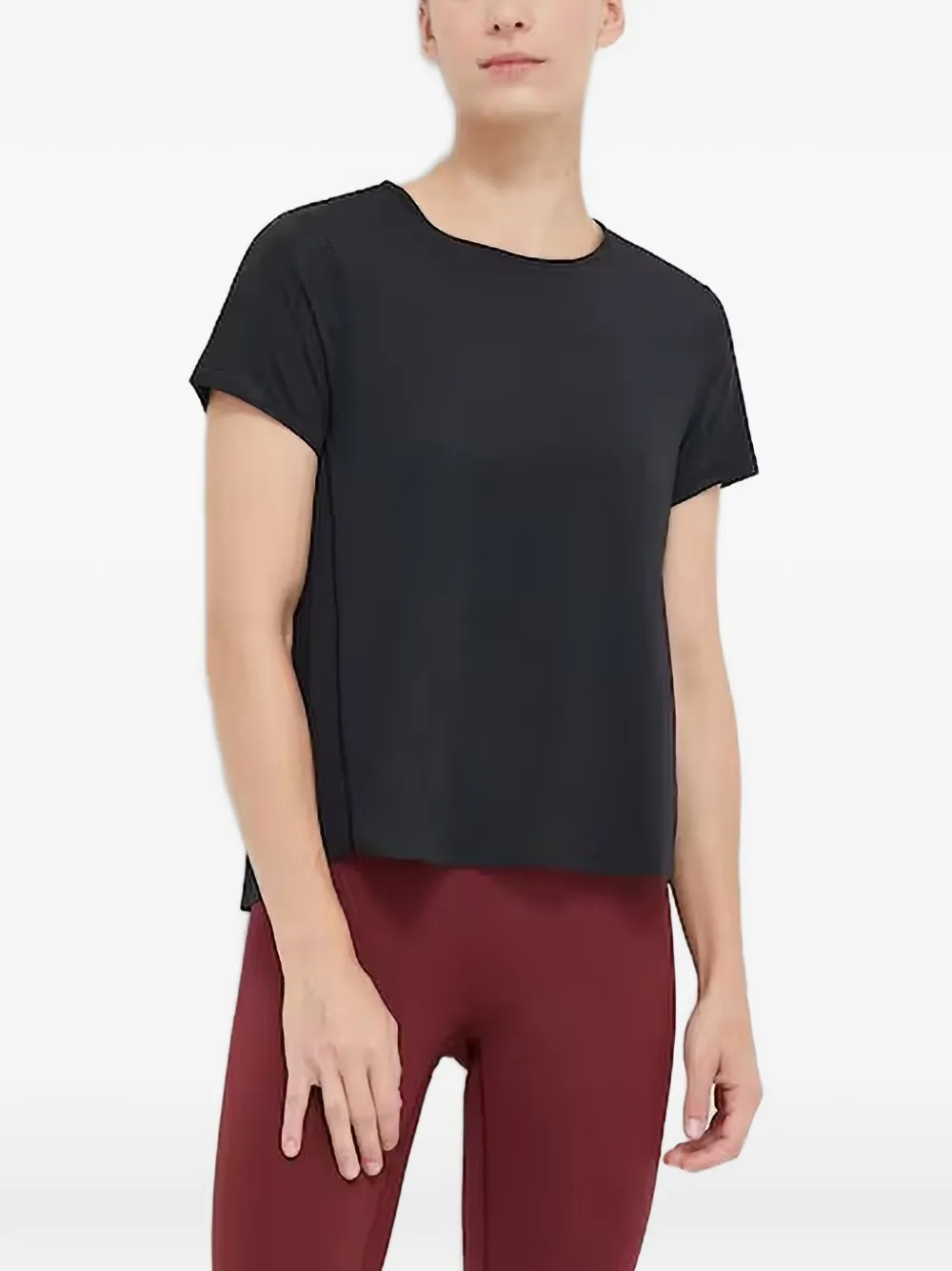 Casall logo-patch short-sleeve T-shirt