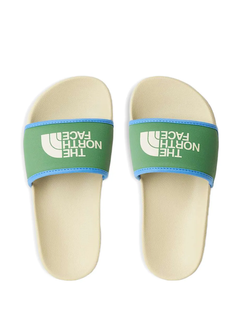 The North Face Kids Base Camp III slippers met logoprint Groen