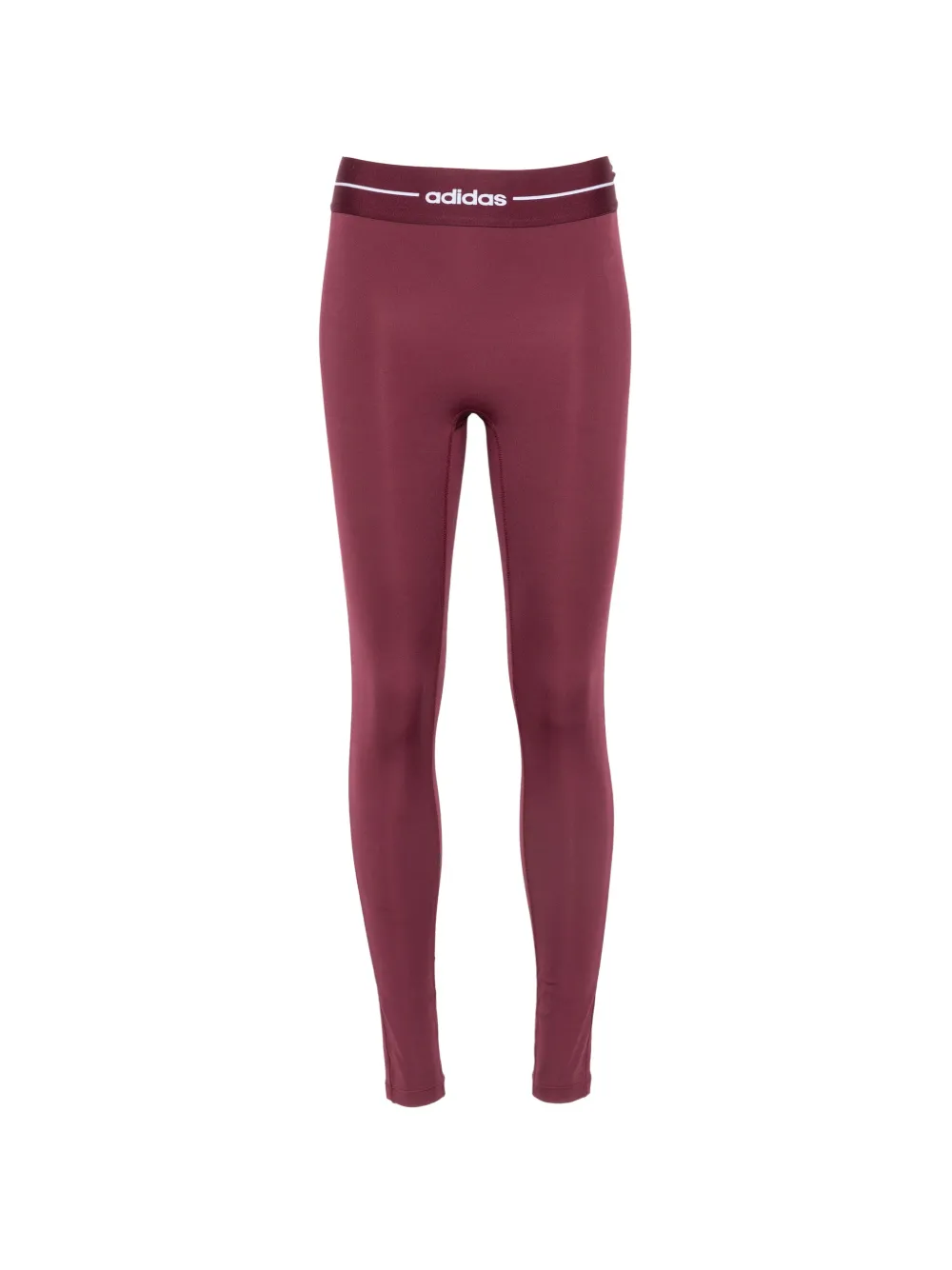 adidas logo-waistband leggings - Rot