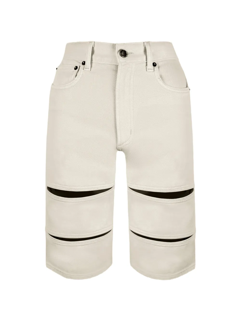 Contessa Mills Shorts denim Arcana con dettaglio cut-out - Toni neutri